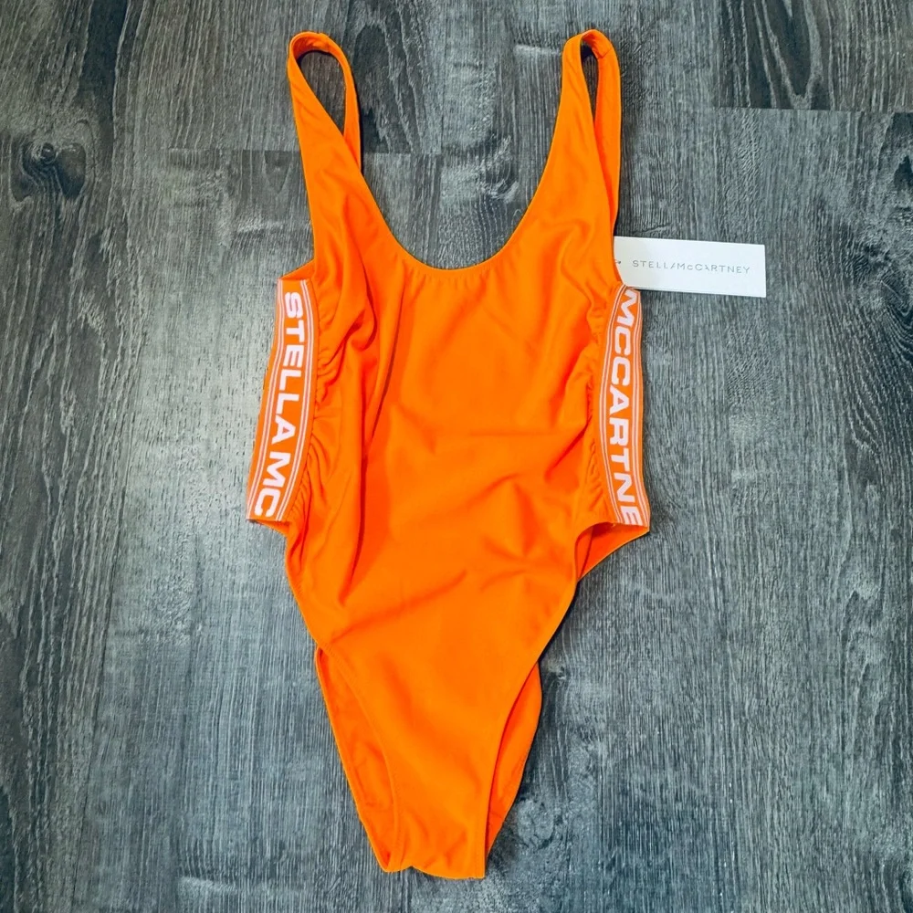 Stella McCartney***Sporty Orange One-Piece Swim**Small $425 - Picture 2 of 5